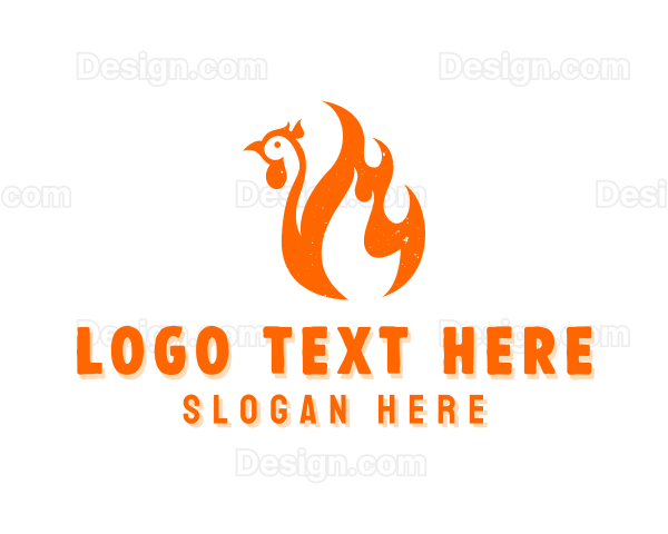 BBQ Chicken Flame Logo