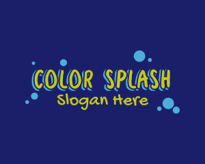 Graffiti Paint Splatter Text logo