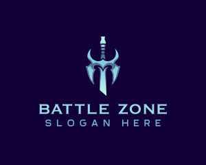 Blade Sword Weapon logo design