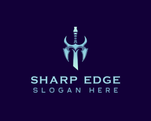 Blade Sword Weapon logo design