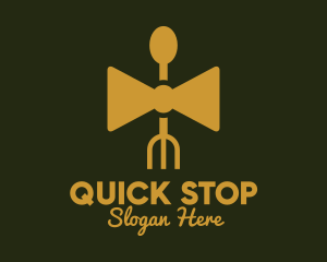 Gold Bow Tie Restaurant   Logo