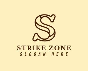 Brown S Outline logo design