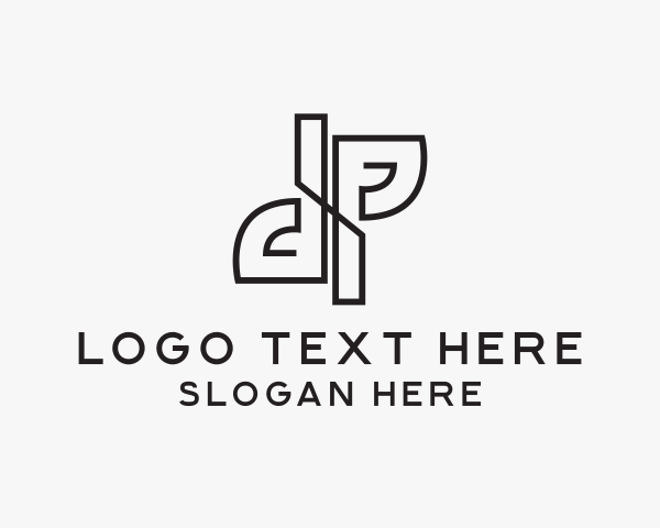 Creative Minimalist Letter DP logo