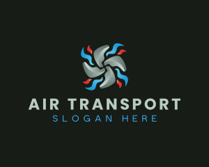 Fan Propeller Air Conditioning logo design