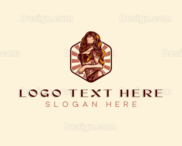 Sexy Lingerie Woman Logo