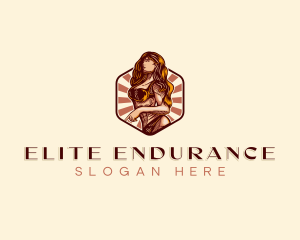 Sexy Lingerie Woman logo design