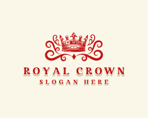 Ornamental King Crown logo