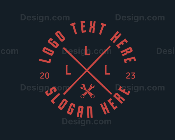 Industrial Handyman Wrench Logo