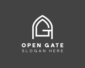 Arch Gate Letter A & G logo