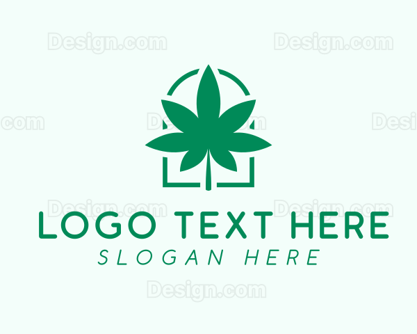 Organic Cannabis Leaf Logo