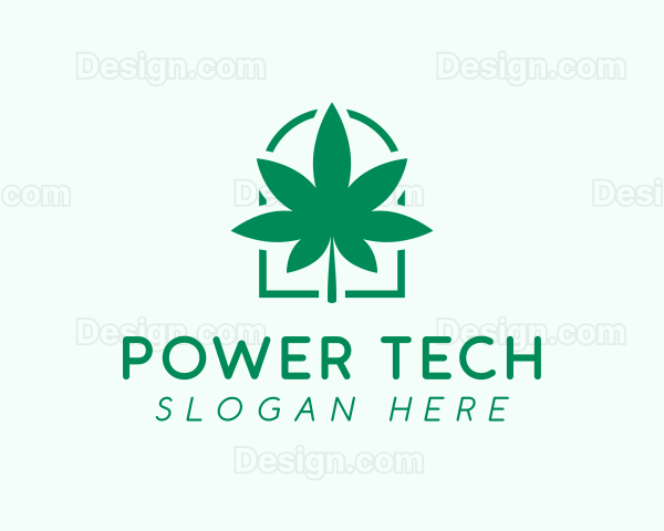 Organic Cannabis Leaf Logo