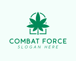 Organic Cannabis Leaf logo