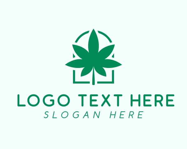 Organic Cannabis Leaf logo