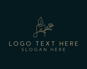 Floral Candle Decor Logo