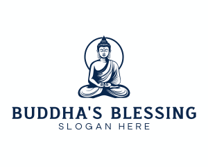 Yoga Wellness Buddha logo