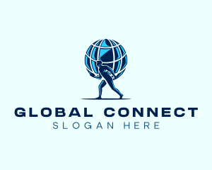 Atlas Man Globe logo