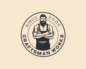 Blacksmith Industrial Craftsman logo design