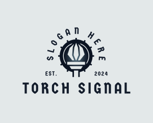 Light Torch Flame logo