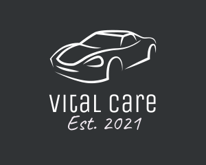 Modern Sports Car Vehicle logo