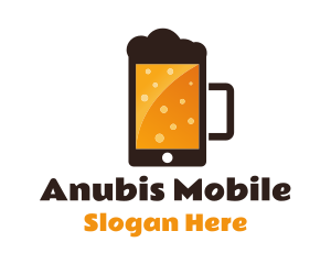 Beer Mug Smartphone logo design