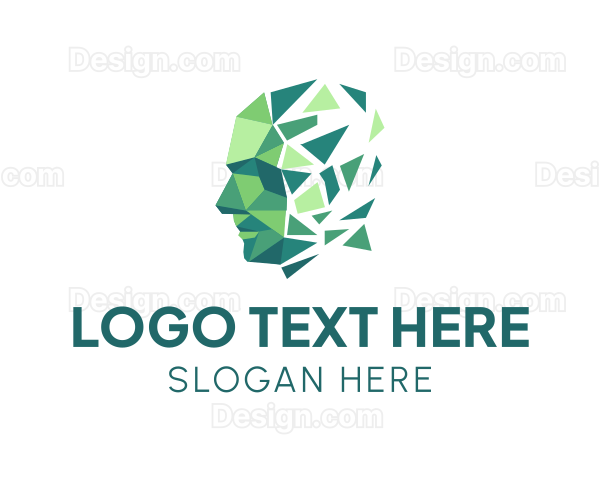 Geometric Human Head Logo