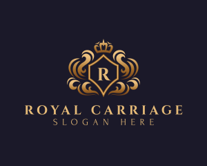 Royal Shield Crown Monarchy logo design