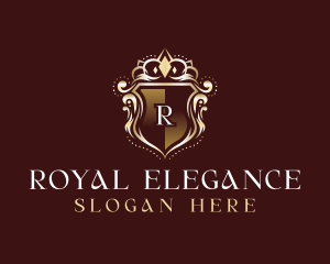 Ornamental Royal Shield  logo design