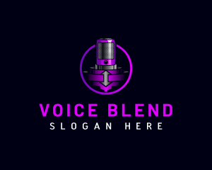 Mic Microphone Voice logo design