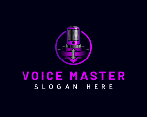 Mic Microphone Voice logo design