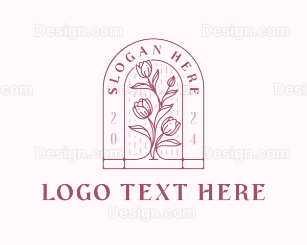 Florist Tulip Flower Logo