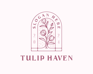 Florist Tulip Flower logo