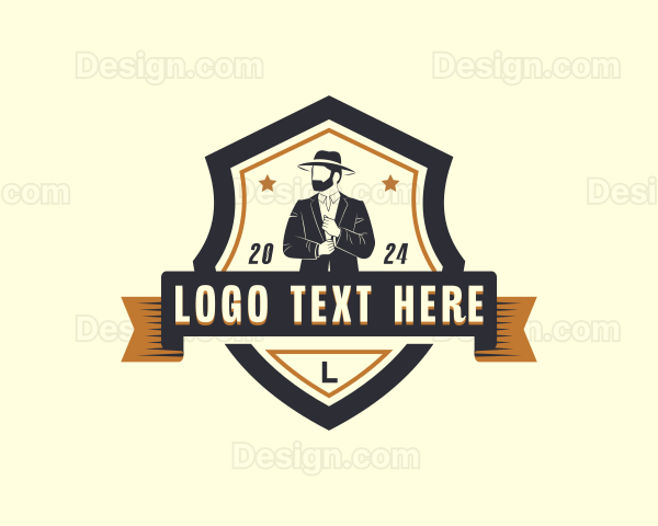 Gentleman Suit Menswear Logo