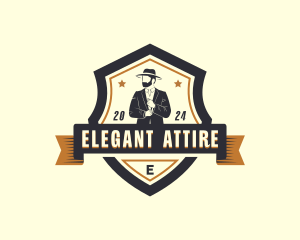 Gentleman Suit Menswear logo design