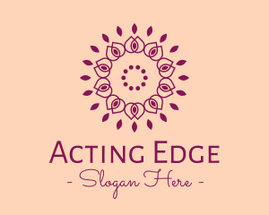 Organic Flower Spa logo design