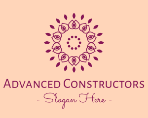 Organic Flower Spa logo design