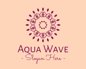 Organic Flower Spa logo design