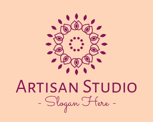 Organic Flower Spa logo design