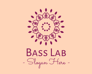 Organic Flower Spa logo design