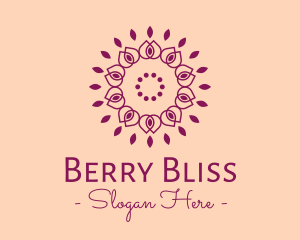 Organic Flower Spa logo design