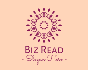 Organic Flower Spa logo design