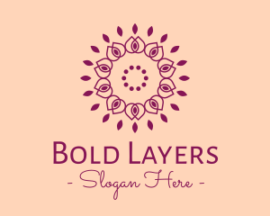 Organic Flower Spa logo design