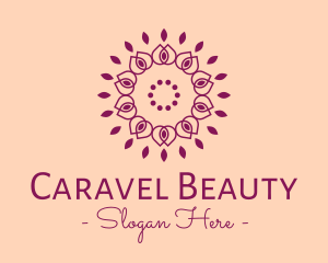 Organic Flower Spa logo design