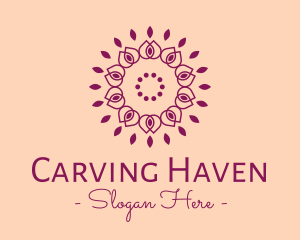 Organic Flower Spa logo design