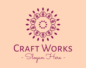 Organic Flower Spa logo design