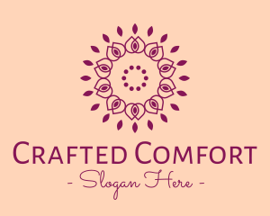 Organic Flower Spa logo design