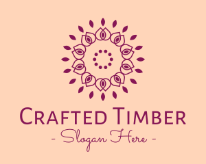 Organic Flower Spa logo design