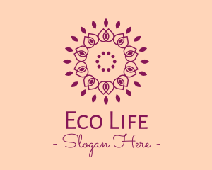 Organic Flower Spa logo design