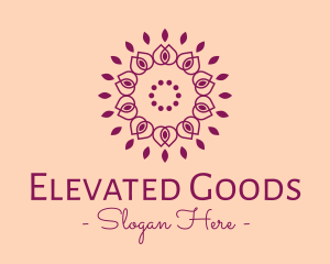 Organic Flower Spa logo design