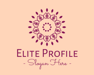 Organic Flower Spa logo design