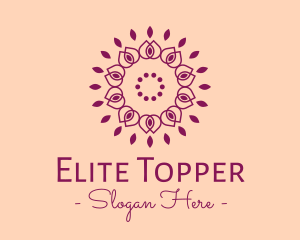 Organic Flower Spa logo design